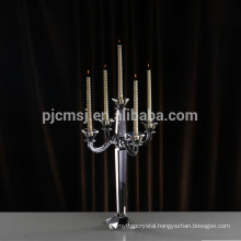 antique high quality Crystal Candelabra with 3 arms for wedding